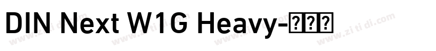 DIN Next W1G Heavy字体转换